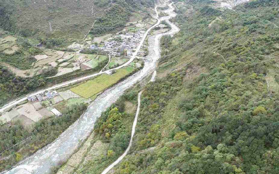 九龙县松林河湾坝乡湾子村段防洪治理工程